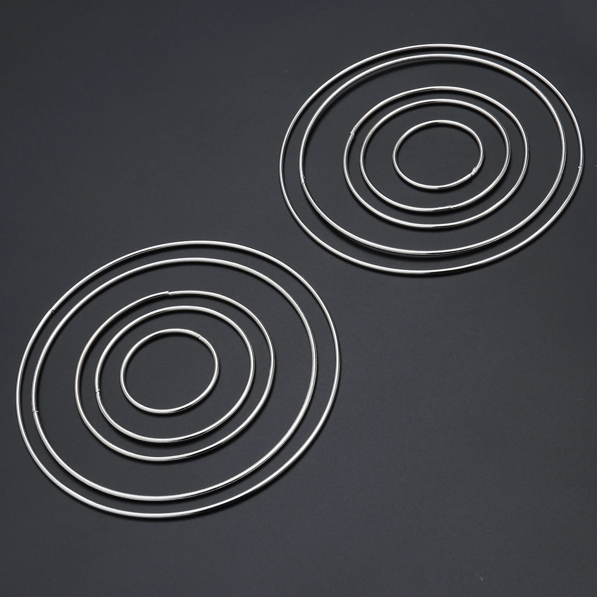 

5 Pcs Dreamcatcher Metal Rings Sturdy Smooth DIY Hoops Silver Rose Gold Anklets Bracelets Home Decor Projects