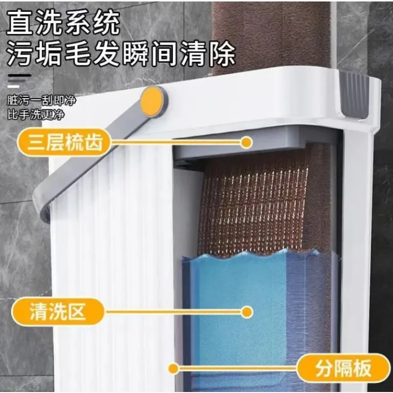 Thickened mop bucket dry and wet separation, mop household mop, hand-washing lazy mop view 3