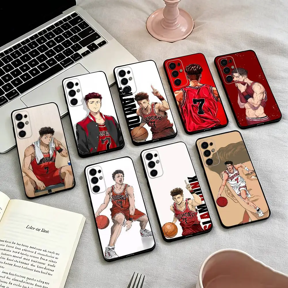 

Slam Dunk R-Ryota Miyagi-i Phone Case Black Silicone Soft For Samsung S25,S24,S21,S22,S23,S30,Ultra,S20,Plus,Fe,Lite