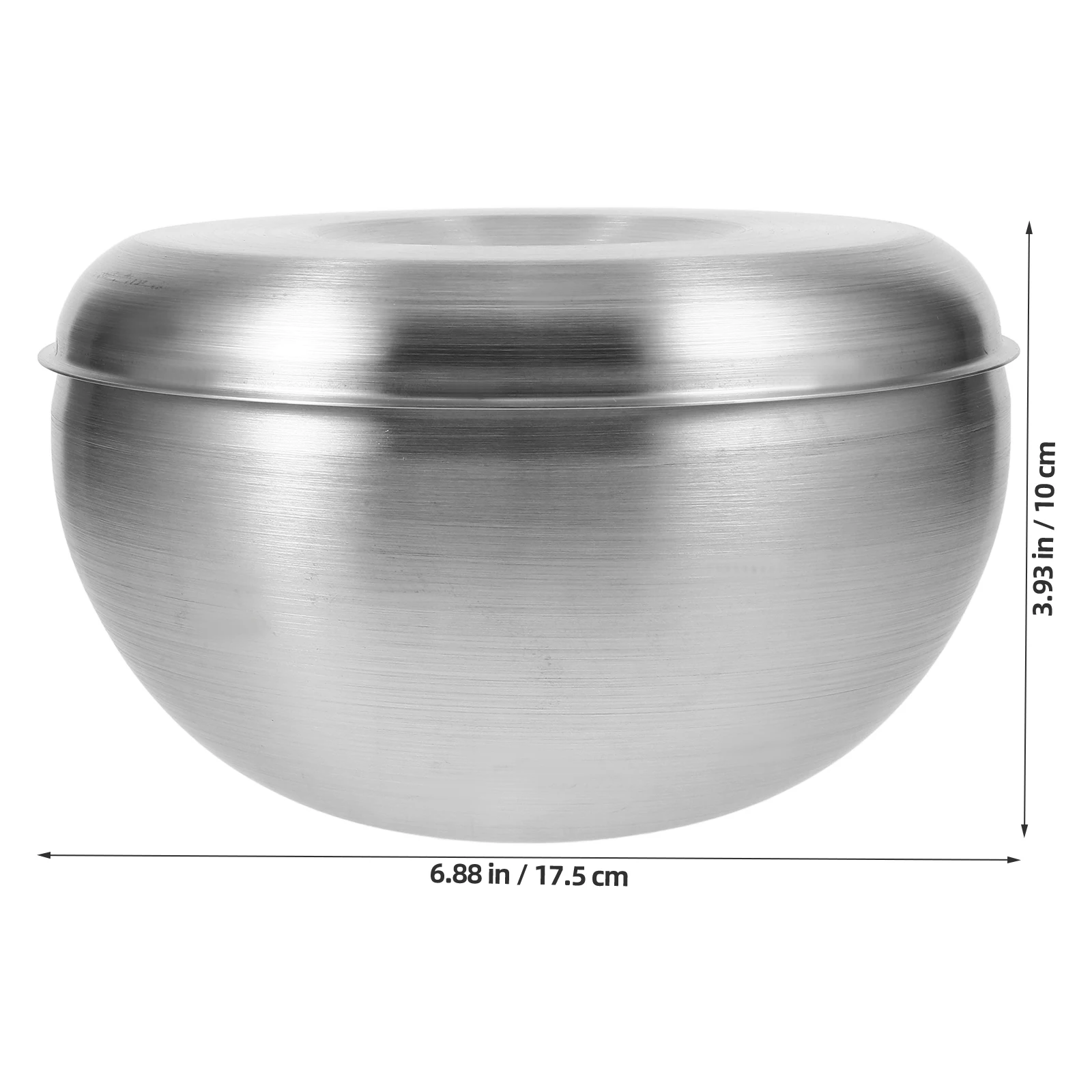 

Stainless Steel Rice Bowl Daily Use Food Large Bowls Salad Metal Cereal Kitchen Household Noodle