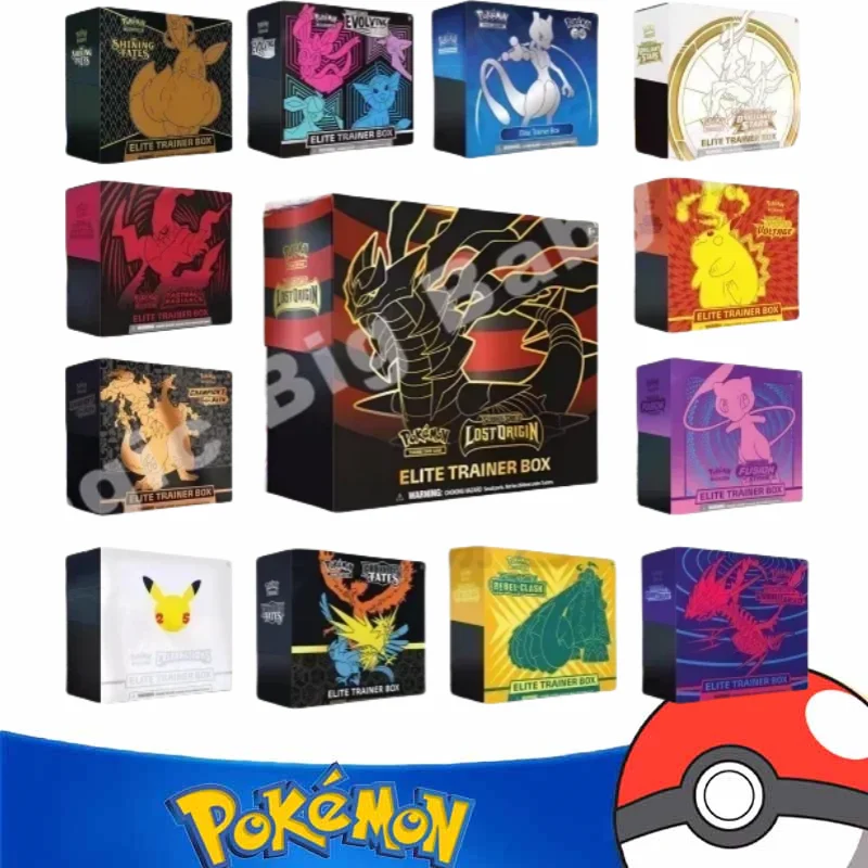

Pokemon Cards Genuine Original PTCG U.S. Edition English ETB Elite Box Ghost Dragon Ibrahimovic Charizard Pikachu Dream Mew-two