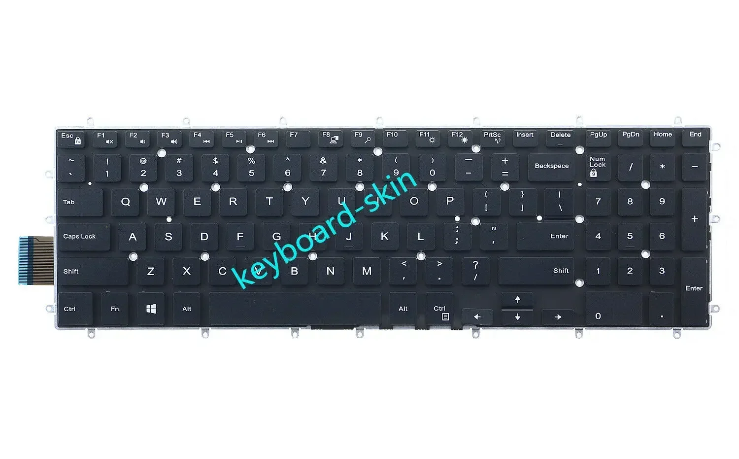 New US No-Backlit Keyboard for Dell P66F P66F001 P72F P72F002 P75F P75F002 P75F003 P32E P32E001 P89F P89F001 P89F002 P65F laptop