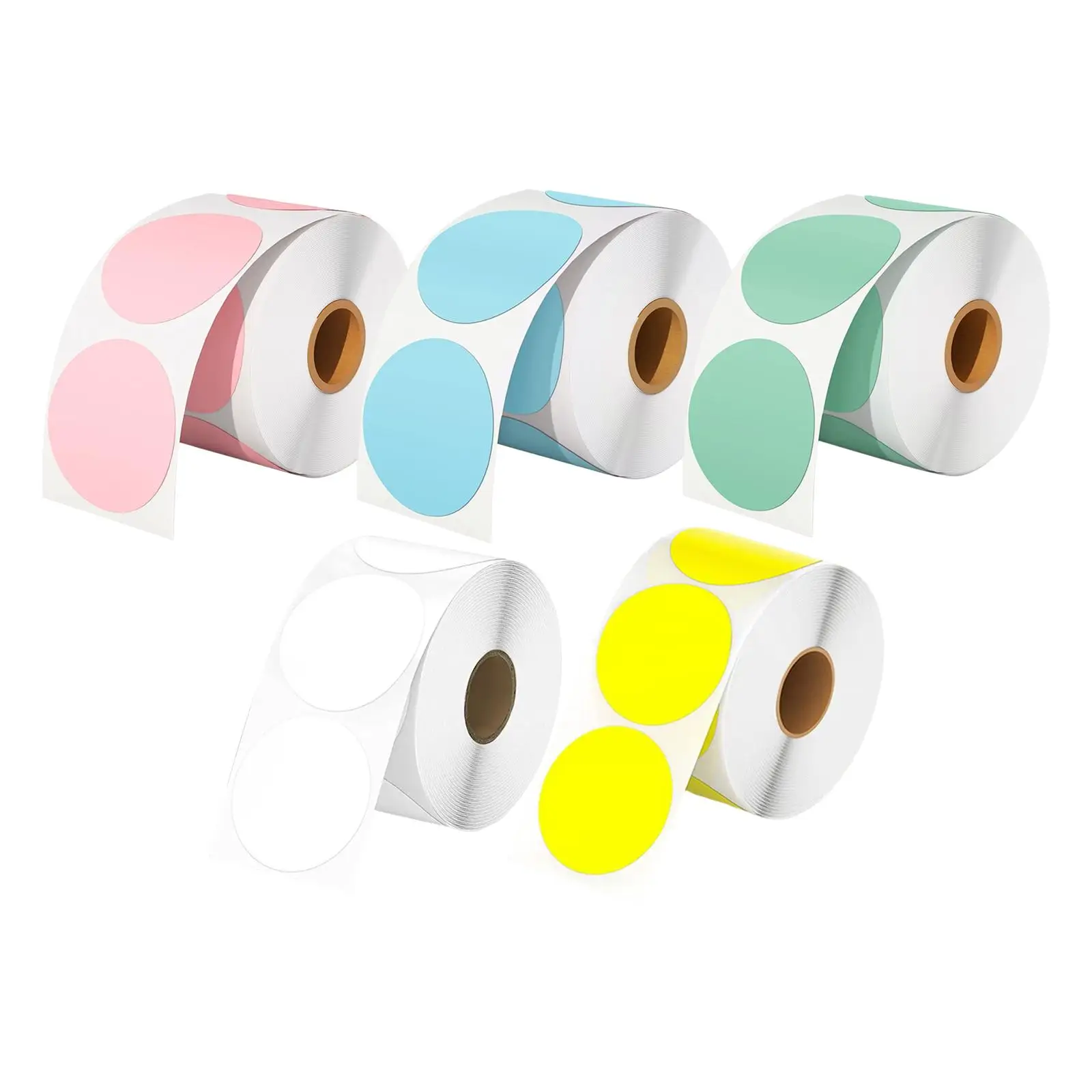 Hermals Label Sticker Roll 1000Pcs Direct 2 inch Colorful for Kitchen and Office