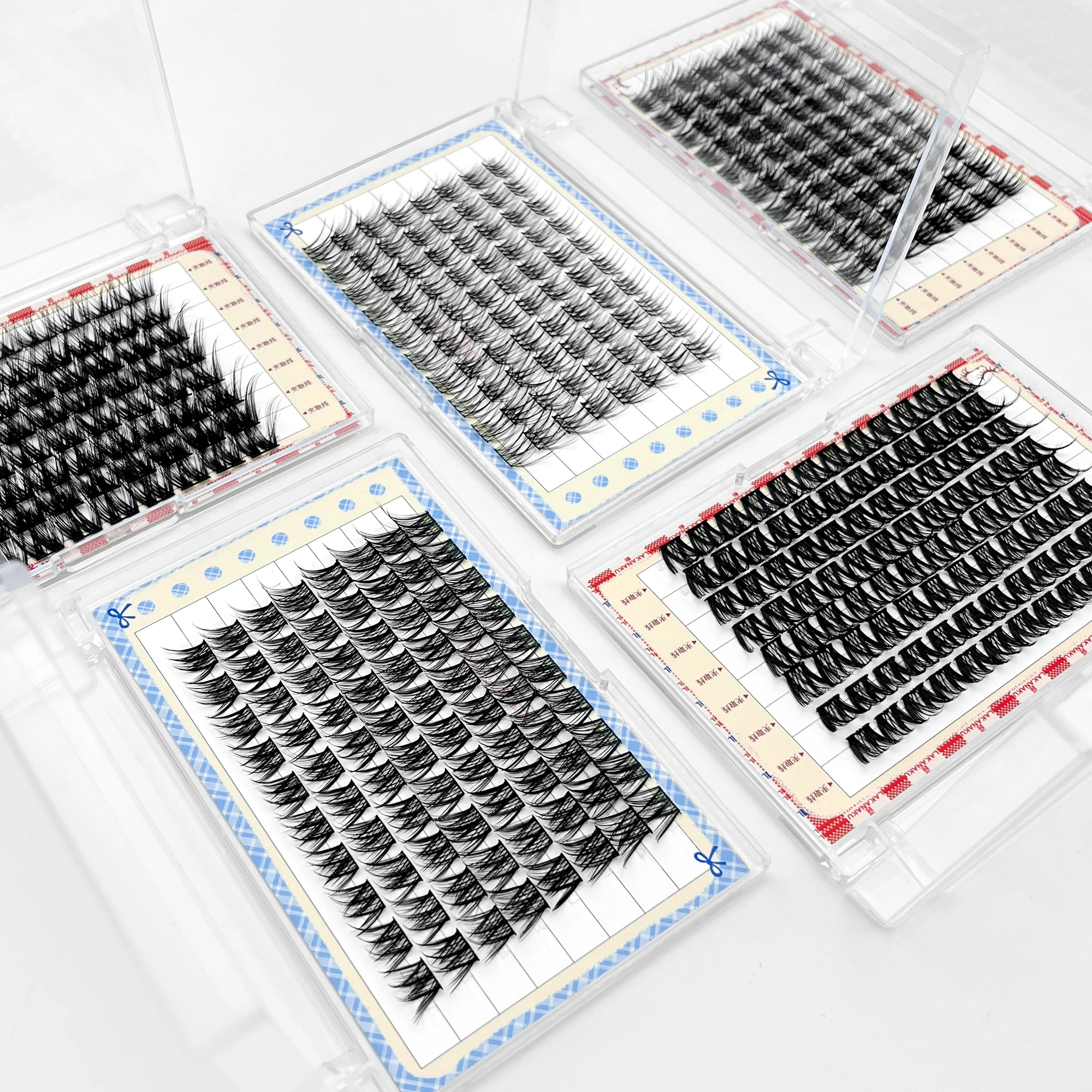 Ciglia a grappolo di animali Estensioni ciglia naturali soffici e prefabbricate