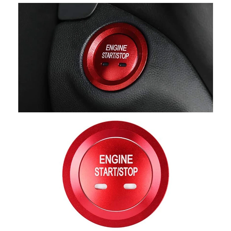 Ignition Button Decals For Chevrolet Chevy Equinox Malibu Sonic Traverse Trax Push Start Stop Stickers Caps Covers