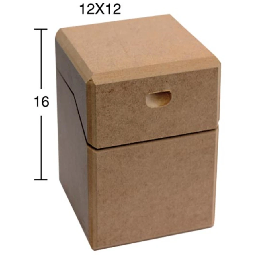 KU328 Junior Z Cut Storage Container, Unpainted Mdf Box