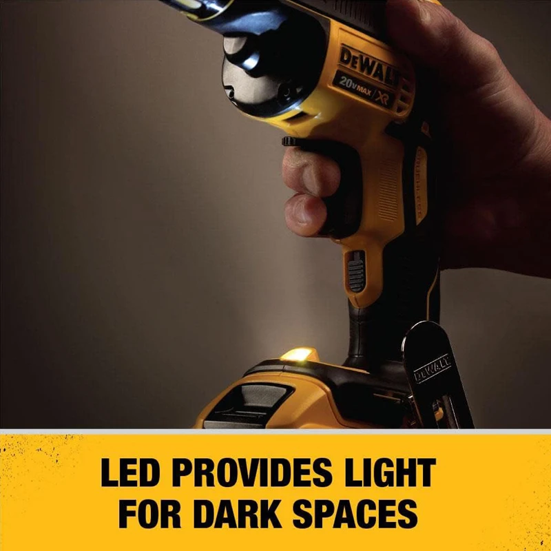 DEWALT DCF620 20V MAX Brushless Drywall Screwgun 4,400 RPM LED Light Efficient Performance Nail Gun Power Tool Bare Tool Only