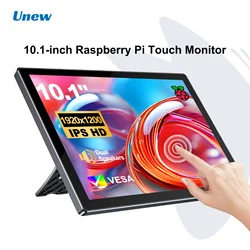 Unew 10,1 pulgadas Raspberry PI Monitor de pantalla táctil 1920x1200 pantalla IPS HDMI tipo C Compatible con xbox series s Pi 5 4/3B/3A +