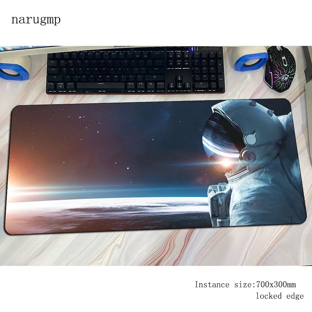 الخيال العلمي رائد الفضاء ماوس الوسادة 700x300x4 مللي متر لوحة ماوس للألعاب أفضل مكتب دفتر حصيرة مكتبية هدايا عيد الميلاد بادماوس ألعاب ألعاب الكمبيوتر الحصير #2