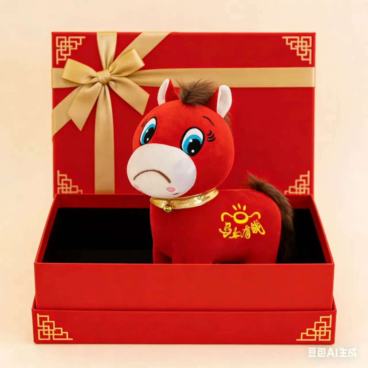 2026 Popular Muñeco de Peluche de Caballo Triste, Juguete de Peluche de Caballo con Resonancia Exclusiva para Trabajadores, Regalo de Año Nuevo