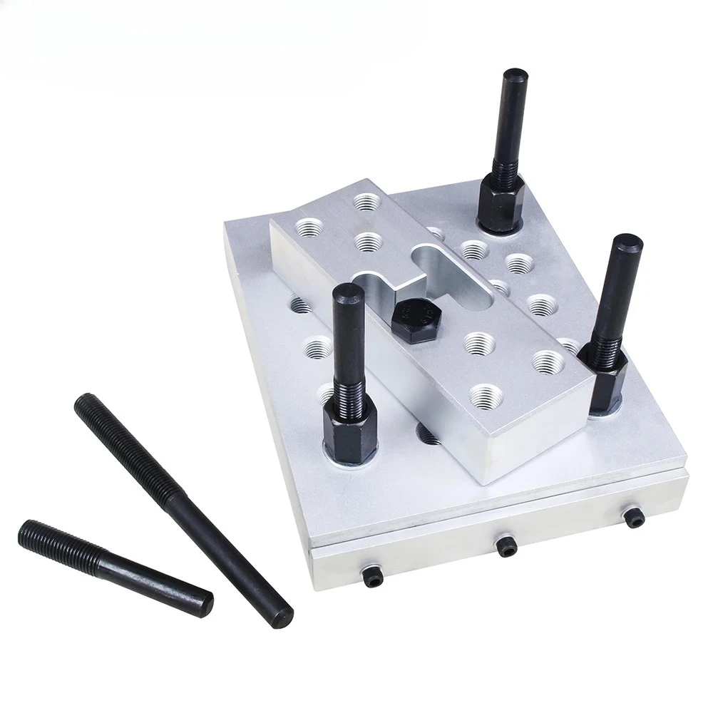 Universal Drill Press Support Block Plate Tool Set Kit 30 Ton – Bearing and Bushing Repair Removal Installation