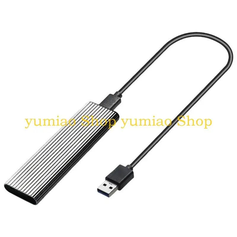 587B Aluminum M.2 NVMe Drive Enclosure Easy Drive Cable USB Type C Replacement Support for 2230 2242 2260 2280 Accessories