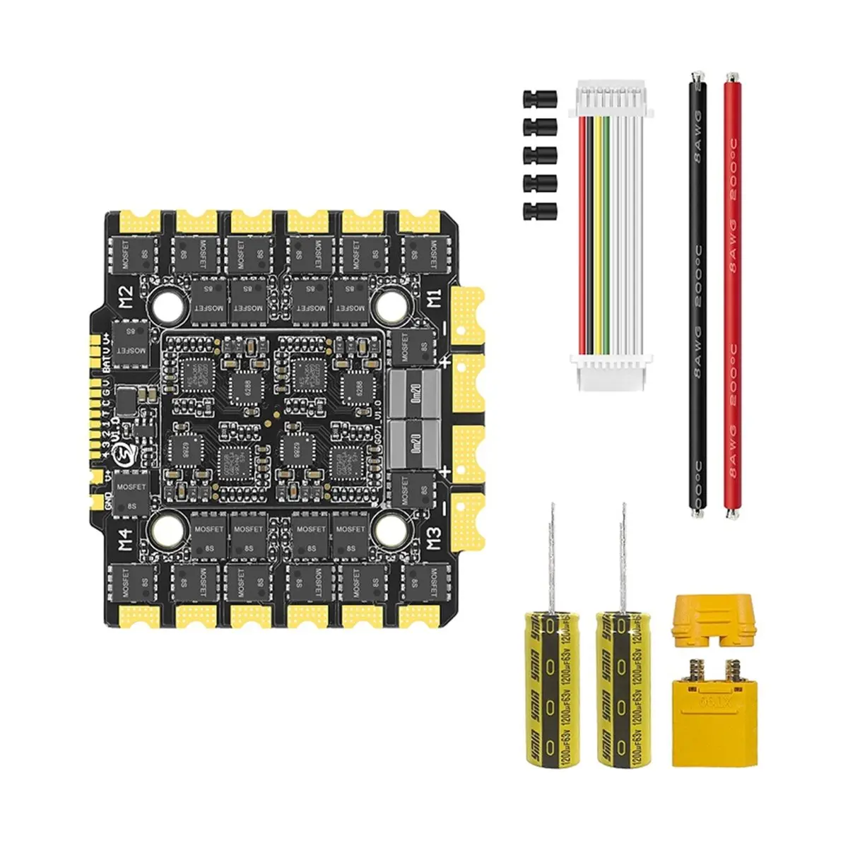 E130 G2 4-12S 130A ESC BLHeli_32 for FPV Electronic Speed Controller Firmware PCB