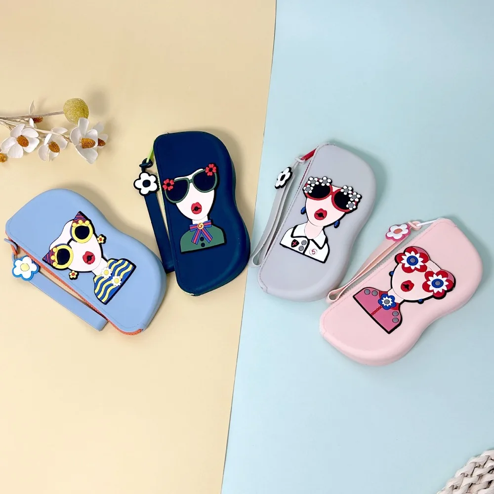 جديد سيليكون نظارات حقيبة متعددة الوظائف مقاوم للماء الغبار العناصر الصغيرة أكياس المحمولة محفظة نسائية للعملات المعدنية النظارات صندوق حقيبة مستحضرات التجميل #4