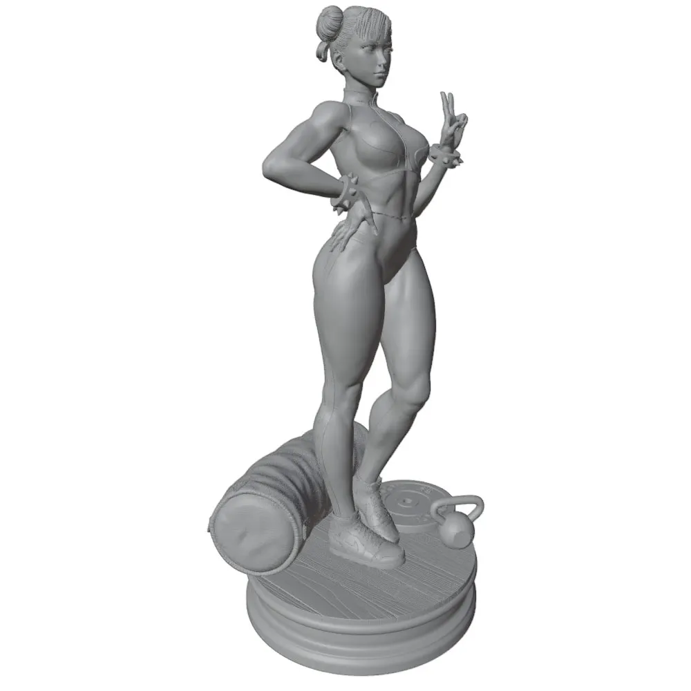 75mm --250mm Sexy Girl Resin Model Kits GK Miniature 3D Printed Gray Model Figurine DIY Doll Model Unassembled And Unpainted view 6