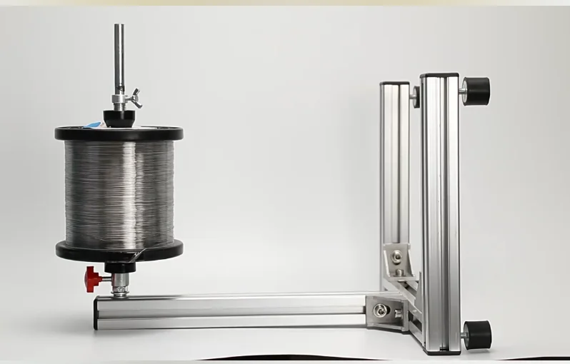 Metal Damping Adjustable Wire Rack for Winding Machines – Versatile Spool Stand for Cotton Thread, Fishing Line, Enameled Wire