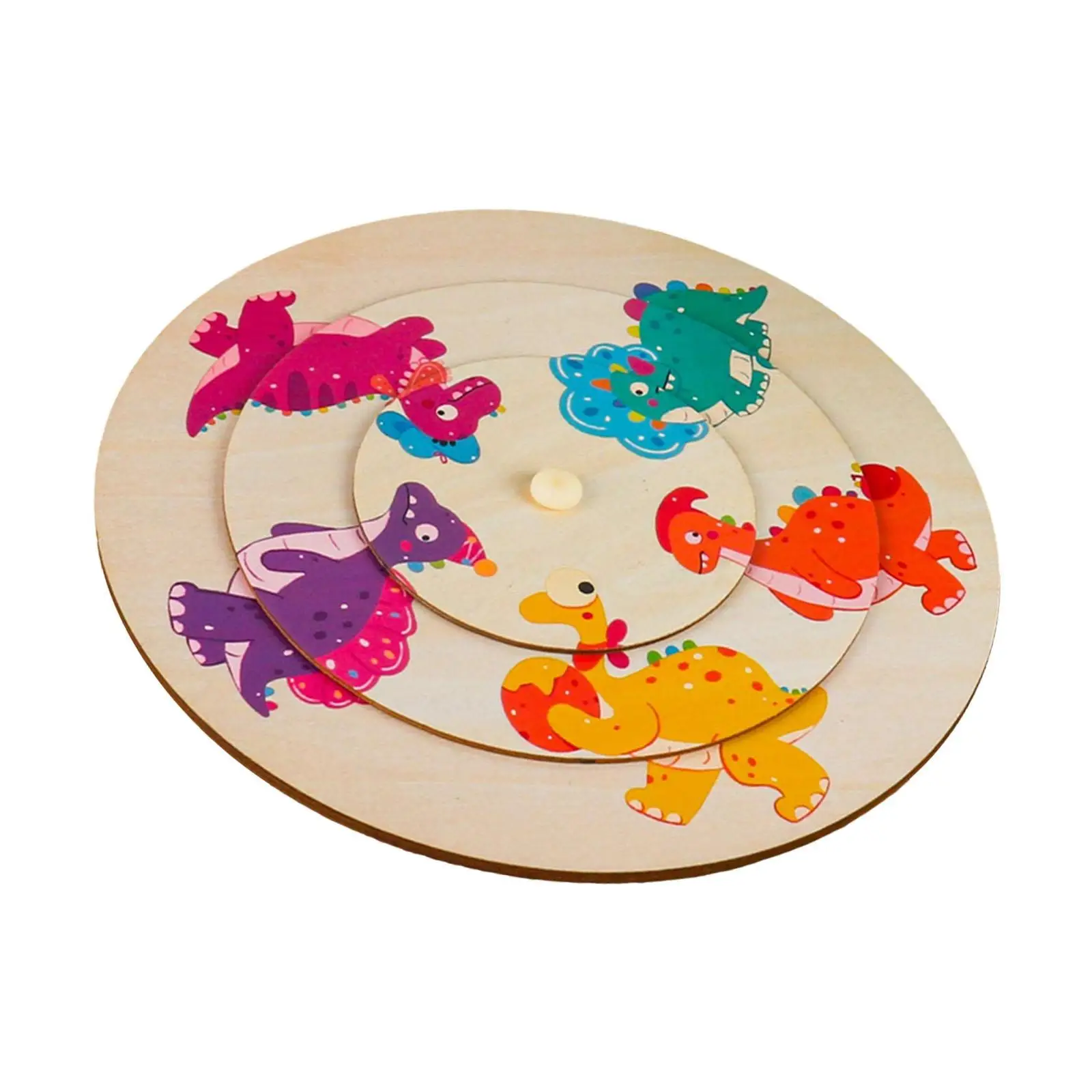 Wooden Animal Puzzles Fine Motor Skill Birthday Gift Early Learning Wooden Puzzle Colors and Shapes for Kids 3-5 Years Old