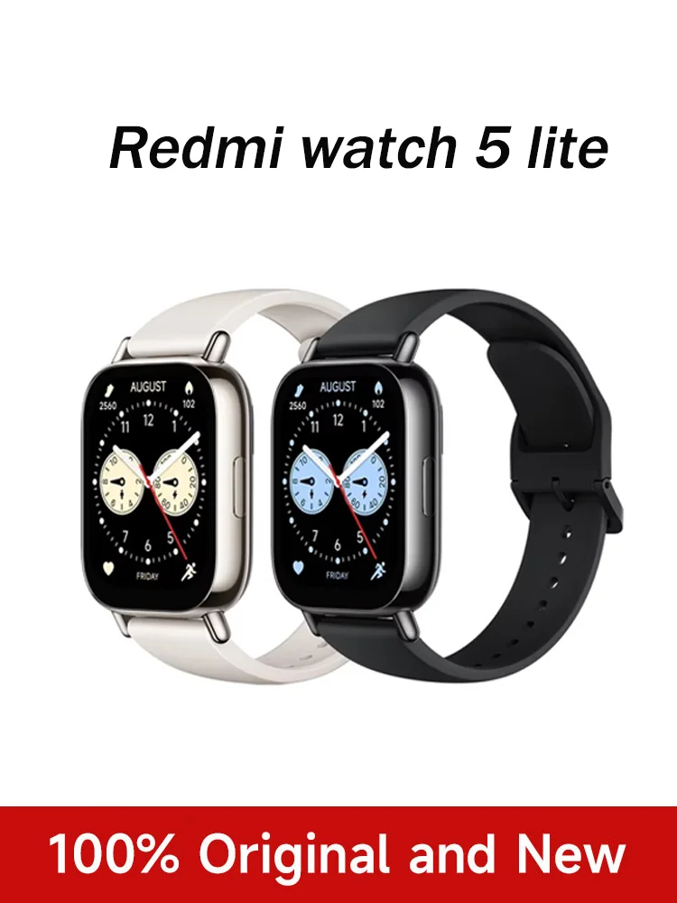 Globale Version Xiaomi Redmi Watch 5 Lite 1,96'' AMOLED 18 Tage Akkulaufzeit Eingebautes GNSS 150+ Modi Smartwatch Bluetooth ®   Anruf tätigen