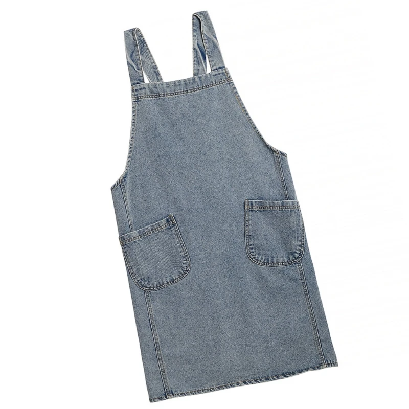 Durable Denims Apron for Kitchen and Crafting Apron Adjustable Fit Easily Care KXRE