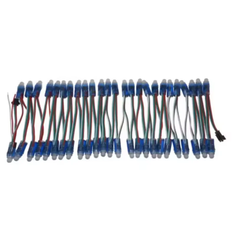 2025 nuovo WS2811 DC5V 12mm Pixel LED a colori Luci della stringa IP68 Impermeabile RGB Modulo LED indirizzabile digitale Luce 50 pezzi