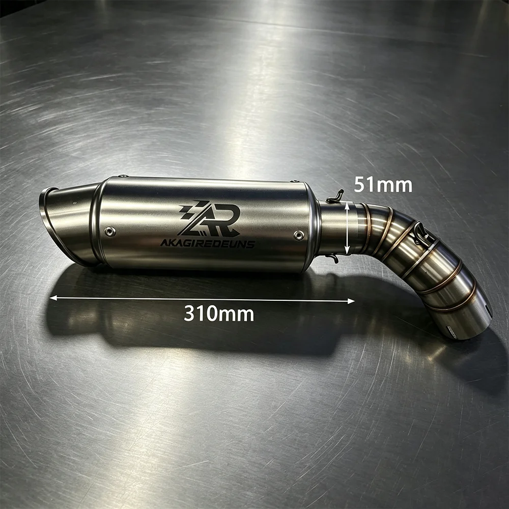 Racing Motorcycle Exhaust Mid Pipe Stainless Steel Compatible With For Kawasaki Z900 Series 2017-2023 51mm Exhaust Link Pipe