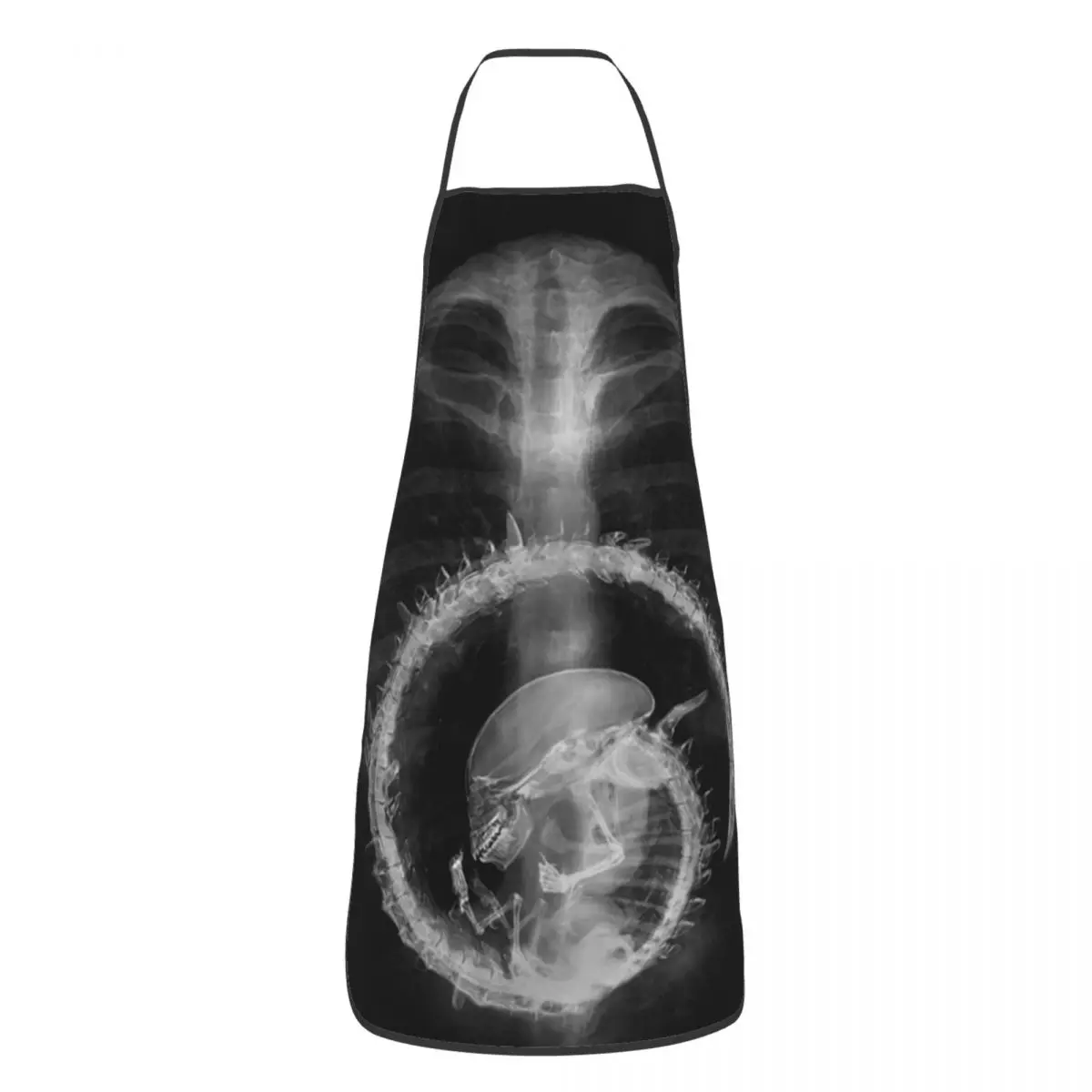 Alien Radiography, Alien X-ray Apron Chef Cooking Baking Tablier Waterproof Bib Kitchen Cleaning Pinafore for Women Men Painting