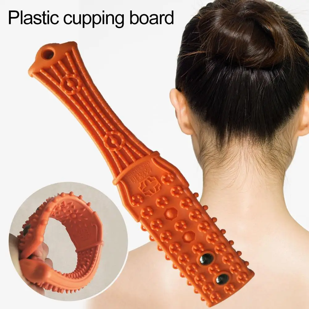 

1pcs Magnetic Beads Meridian Patted Sand Board Healthy Beat Back Stick Pat Massager Plank Body Massage Hammer Office Care
