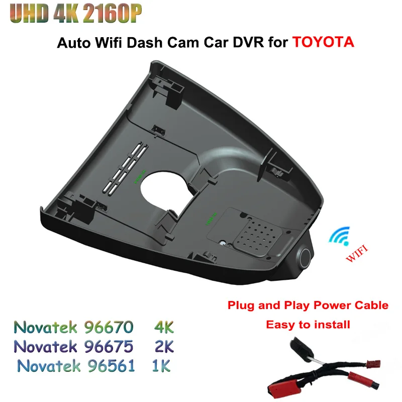 UHD 2160P 4K Car DVR Video Recorder 2K WIFI  Dash Cam For TOYOTA Frontlander RAV4 2023 High quality Dedicated Driving Recorder