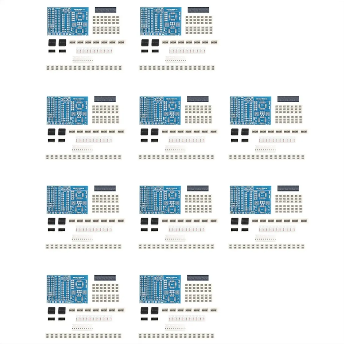 【2026 TOP Global】10 Sets Welding Practice Circuit Board Kit for SMT Skill Training 110 Components/Set DIY Welding Practice Circu