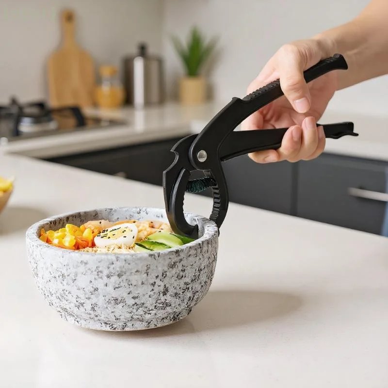 

Simple Anti-scald Dishes Dishes Casserole Black Clip Non-slip Heat Insulation Clip Kitchen Supplies