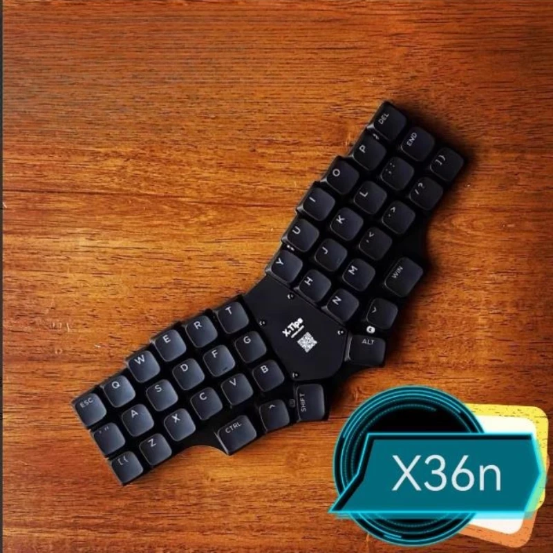 

X36n Низкопрофильная клавиатура Bluetooth Проводная двухрежимная алюминиевая эрогономичная механическая клавиатура для пайки для офисных аксессуаров