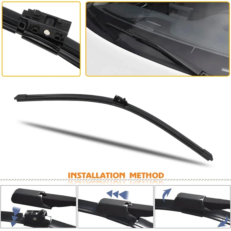 KOSOO For Mercedes Benz C-Class W203 W204 W205 C200 C300 C180 Model Year From 2000 To 2017 Auto Car Windscreen Wiper Blades