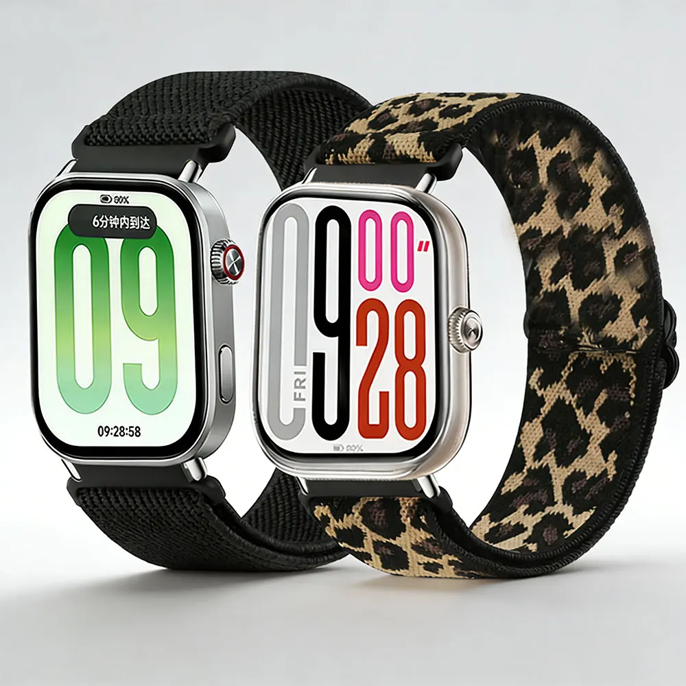 Verstellbares Nylonarmband für Redmi Watch 6, austauschbares Sportarmband Correa für Xiaomi Mi Band 9/8 Pro/Redmi Watch 4 5 Armband