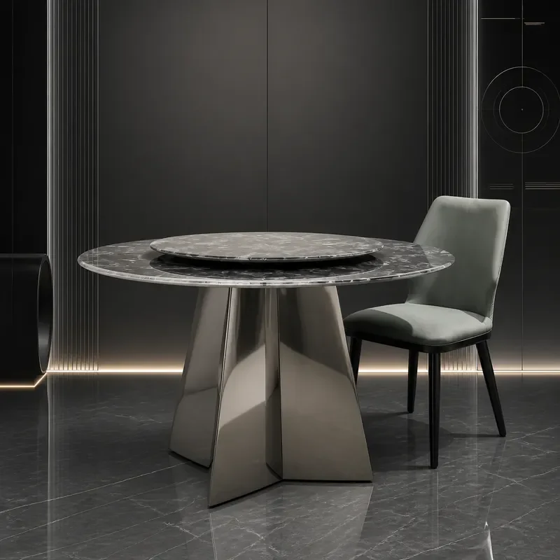 Luxury Marble Dining Table Base Rock Slab Tripod Legs Heavy Duty Stone Pedestal Support for Modern Home Furniture Decor