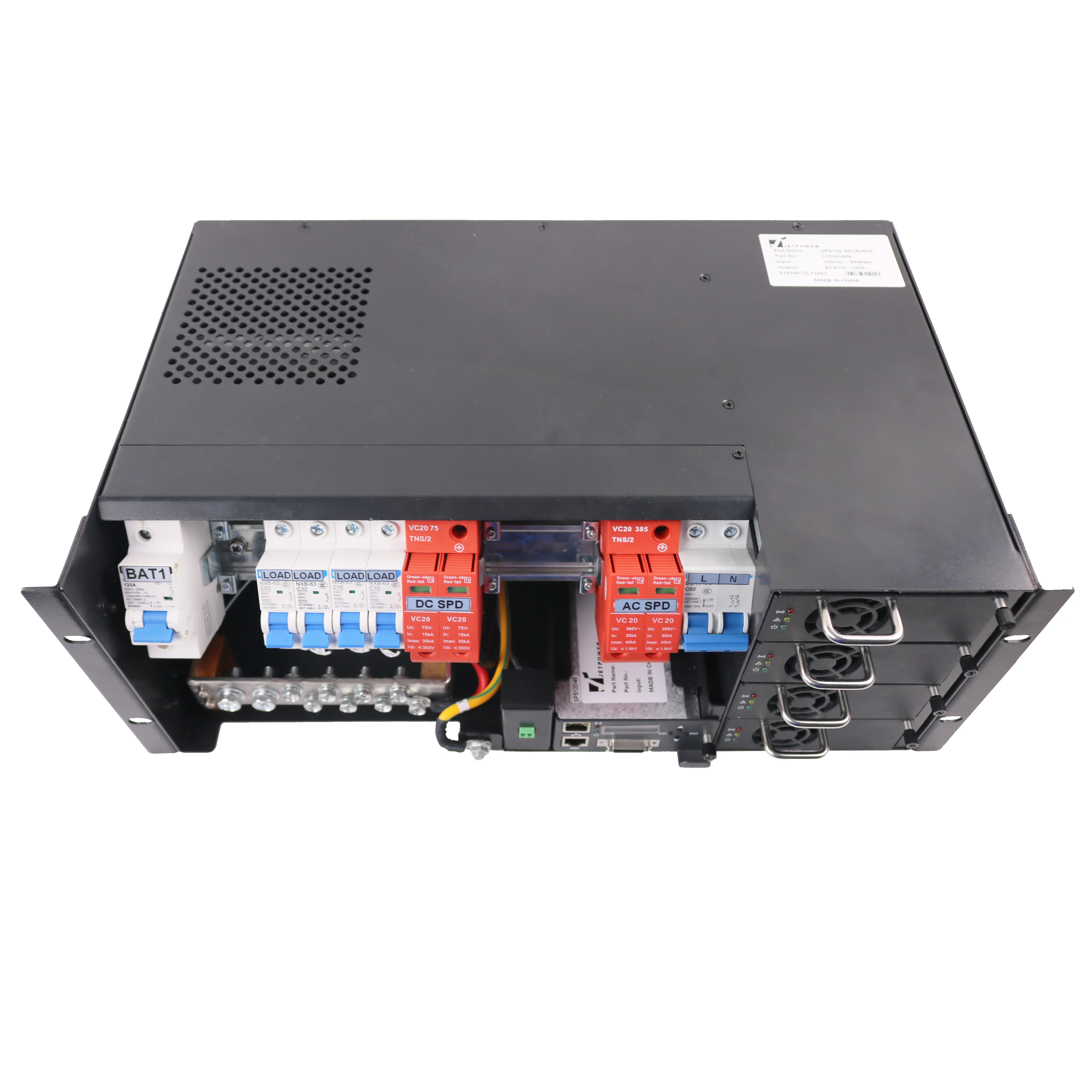 TLF 120A مقوم الاتصالات 220VAC / 380VAC إلى 48VDC Flatpack Switch Power Supply #3