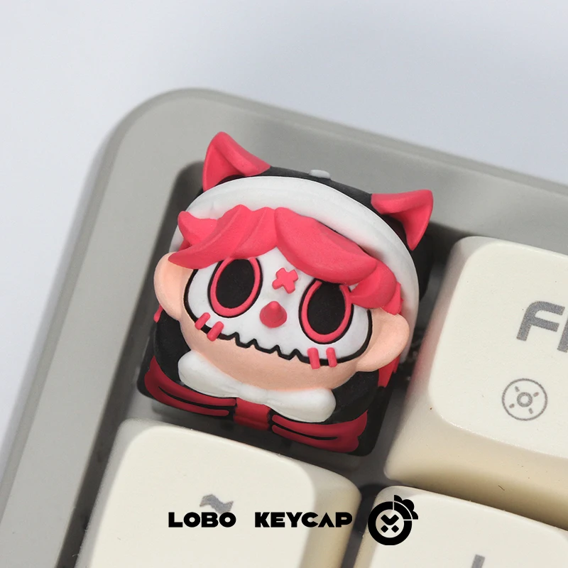 الإبداعية أوندد موضوع Keycap الكرز R4 الملف الشخصي الكرتون لطيف متعة شخصية لوحة المفاتيح الميكانيكية مهرجان هدية تحصيل Keycap