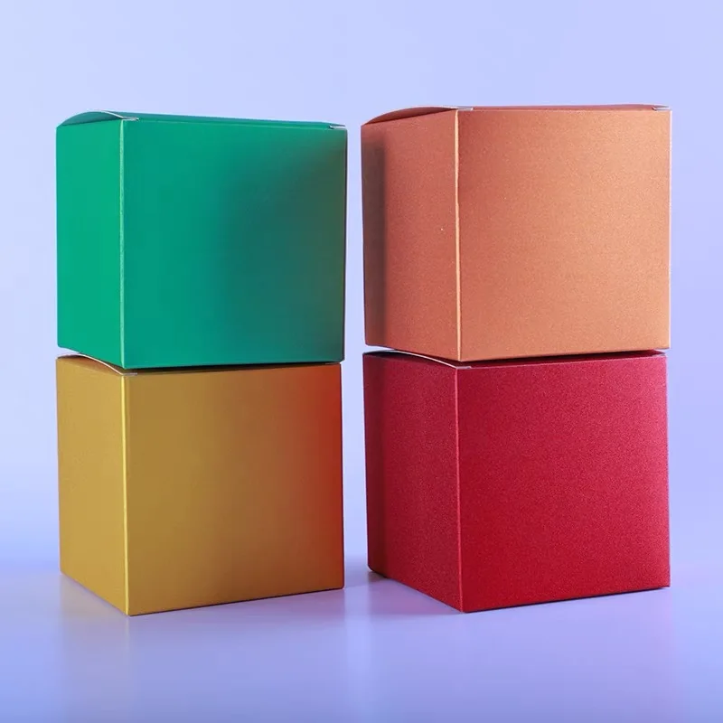 10 шт. маленькая картонная коробка из коричневой крафт-бумаги Золотая черная красная Упаковочная Коробка для мыла ручной работы ювелирные изделия коробки для конфет