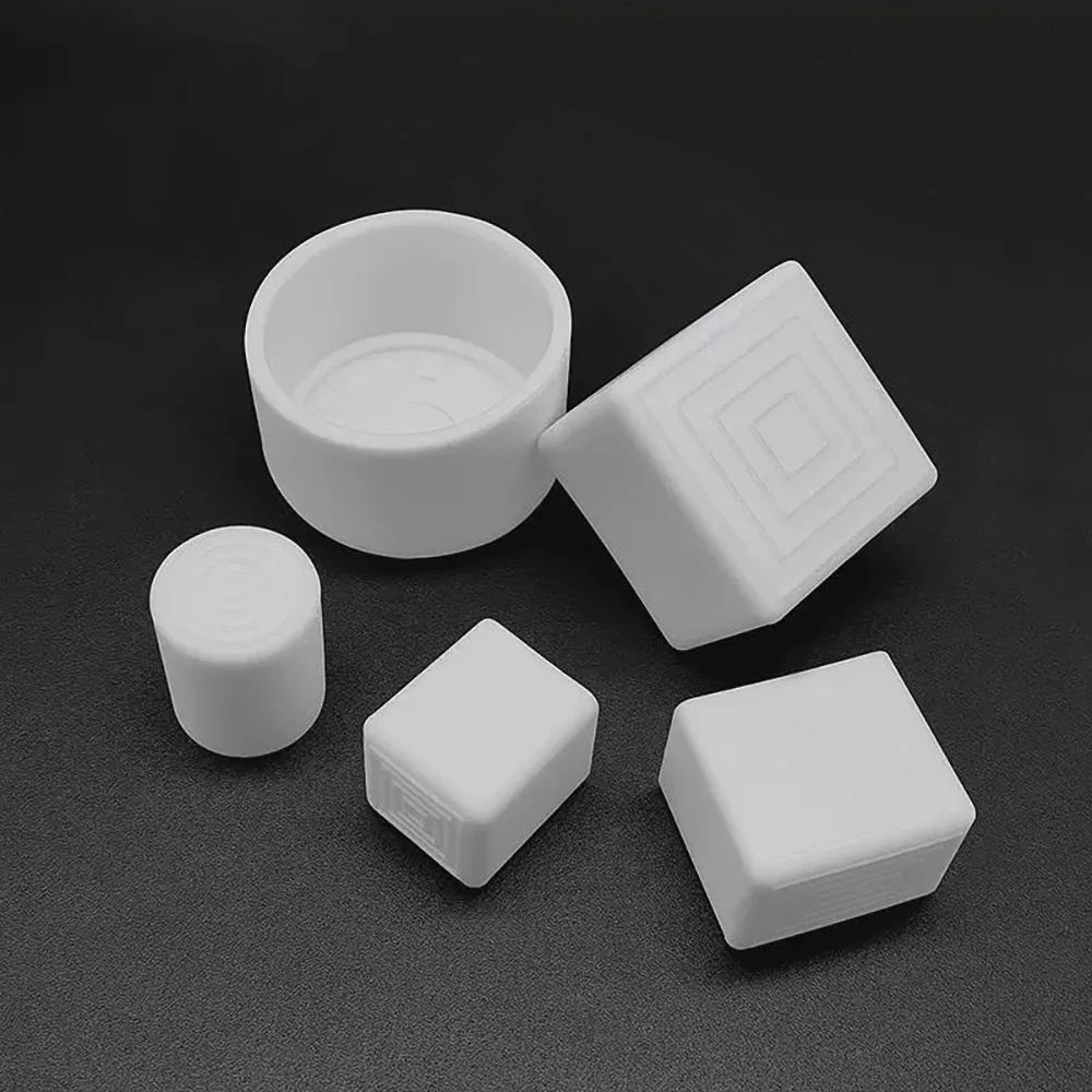 10-100mm Round Square Rectangular Chair Leg Caps White Furniture Foot Table End Covers Pipe Plug Floor Protector Non-slip cover image 5