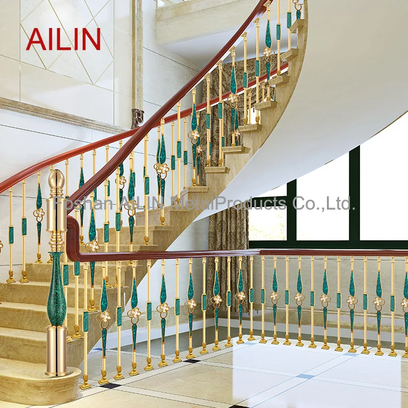 Villa stair handrail 2024 cream wind new fashion high-end railings household indoor fence custom guardrail