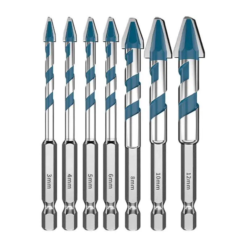 

Twist Drill Bit Set Concrete Drill Bit Set Heavy Duty Precision Multi-Purpose Hole Saw Tool For Tile Installation Drywall