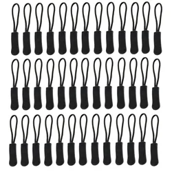 10-100 pcs Universal Zipper Puller Replacement Kit with Rope Tag Design, Multi-Purpose Cord Extender for All Bags & Clothing
