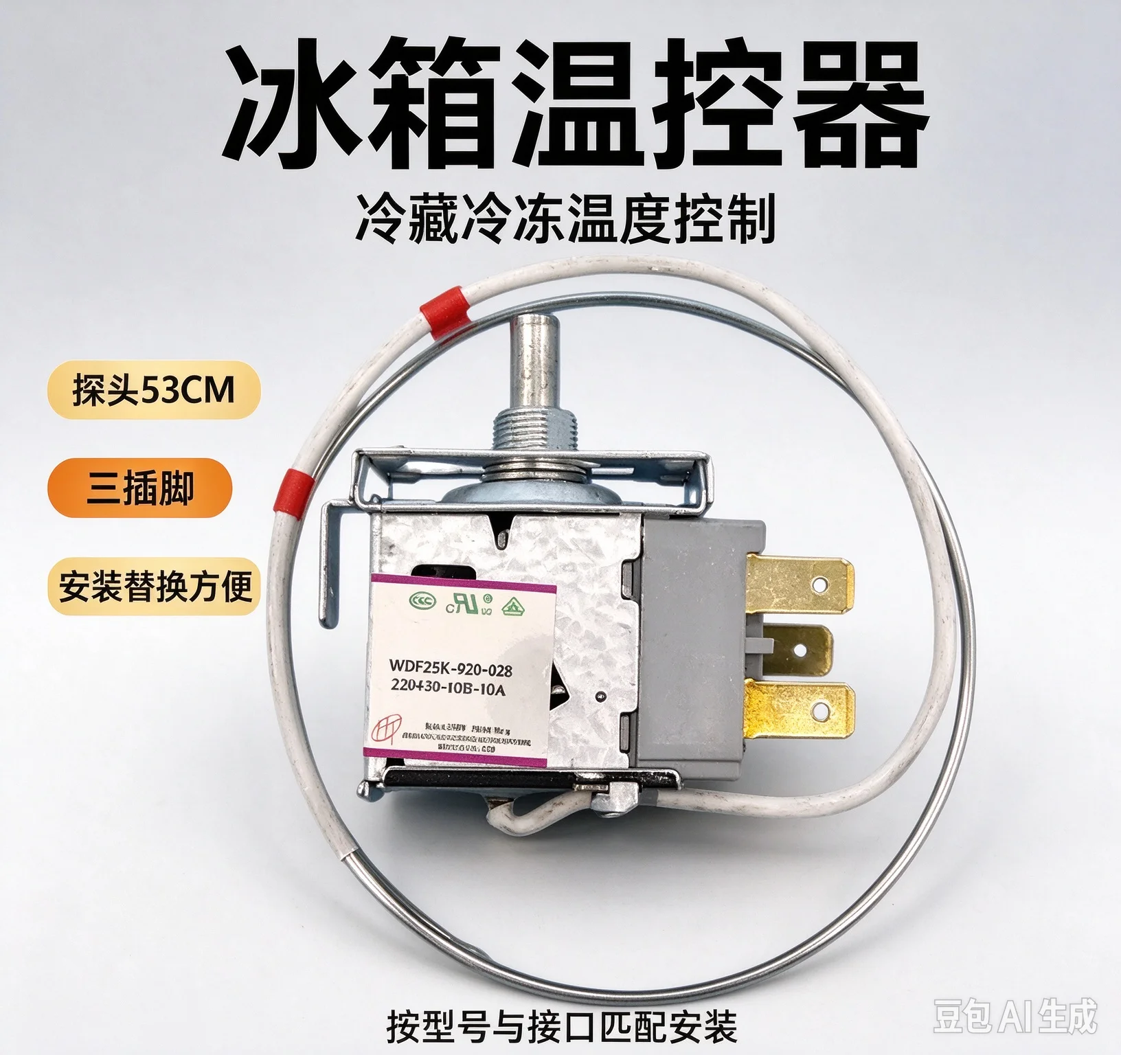 Thermostat for refrigerator Temperature Controller switch WDF25K-920-028 3pin Parts