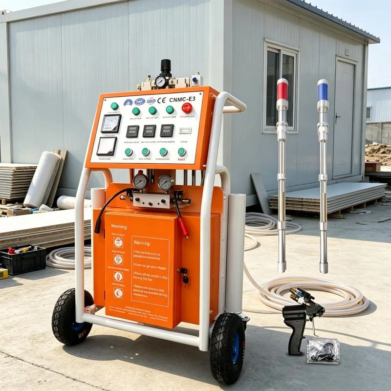 Air Powered Polyurethane Sprayer Machine Kit 2 Component Foam Injection Tool for Container House Wall Insulation Project