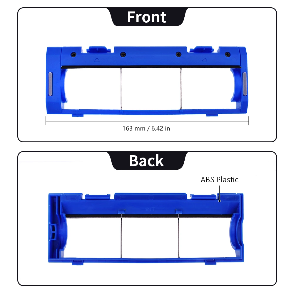 Filtro lateral rolo principal escova capa mop compatível com coredy r550 (r500 +) r750, r3500, goovi d380, kyvol e20, e31 peças de limpeza