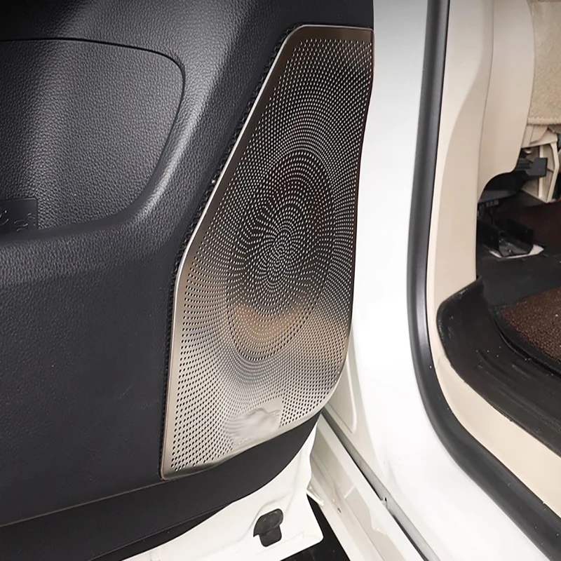 

Для Toyota Land Cruiser 300 LC300 2022 2023 2024, аксессуары для интерьера, автомобильный 4-дверный динамик из нержавеющей стали, звуковая накладка