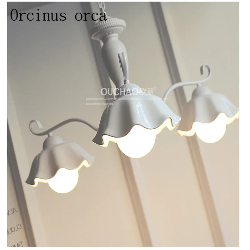 Korean chandelier ceramic garden children's room Nordic modern minimalist living room dining room kitchen lamps image 6