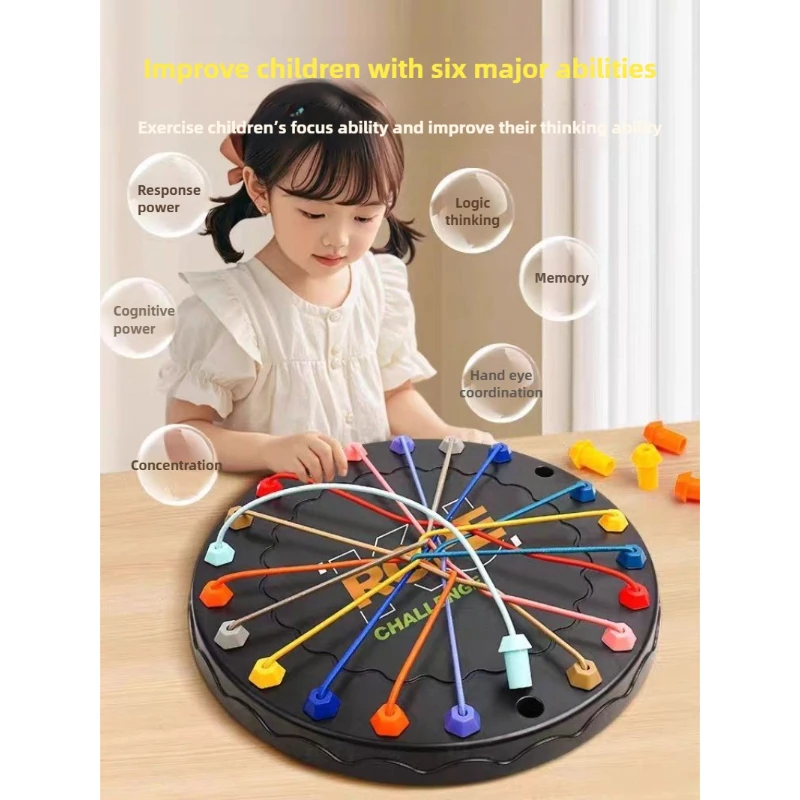 Untangle Challenge Board Game Toy for Children's Intellectual Development and Logical Thinking Training Game Gift for Children