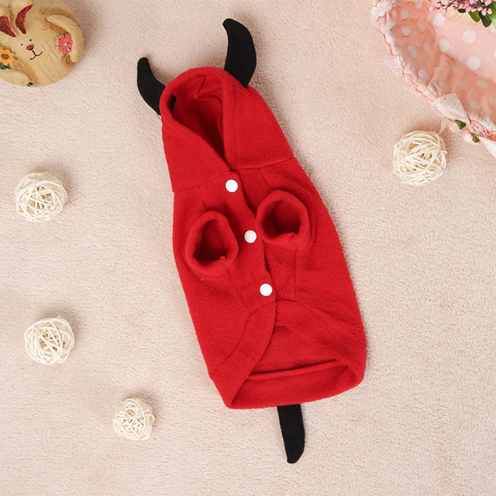 Pet Transformation Costume Cat Dog Red Clothes Halloween Ski Masks Cosplay Dress Up Large Face Supplies Coat Winter Hat