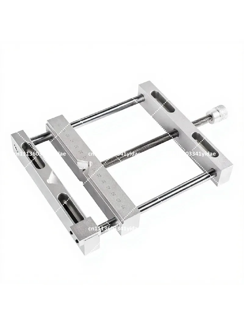 Flat Nose Clamping Vise with Laser Engraving Scale, Drill Grinder Holder for Engraving Machine