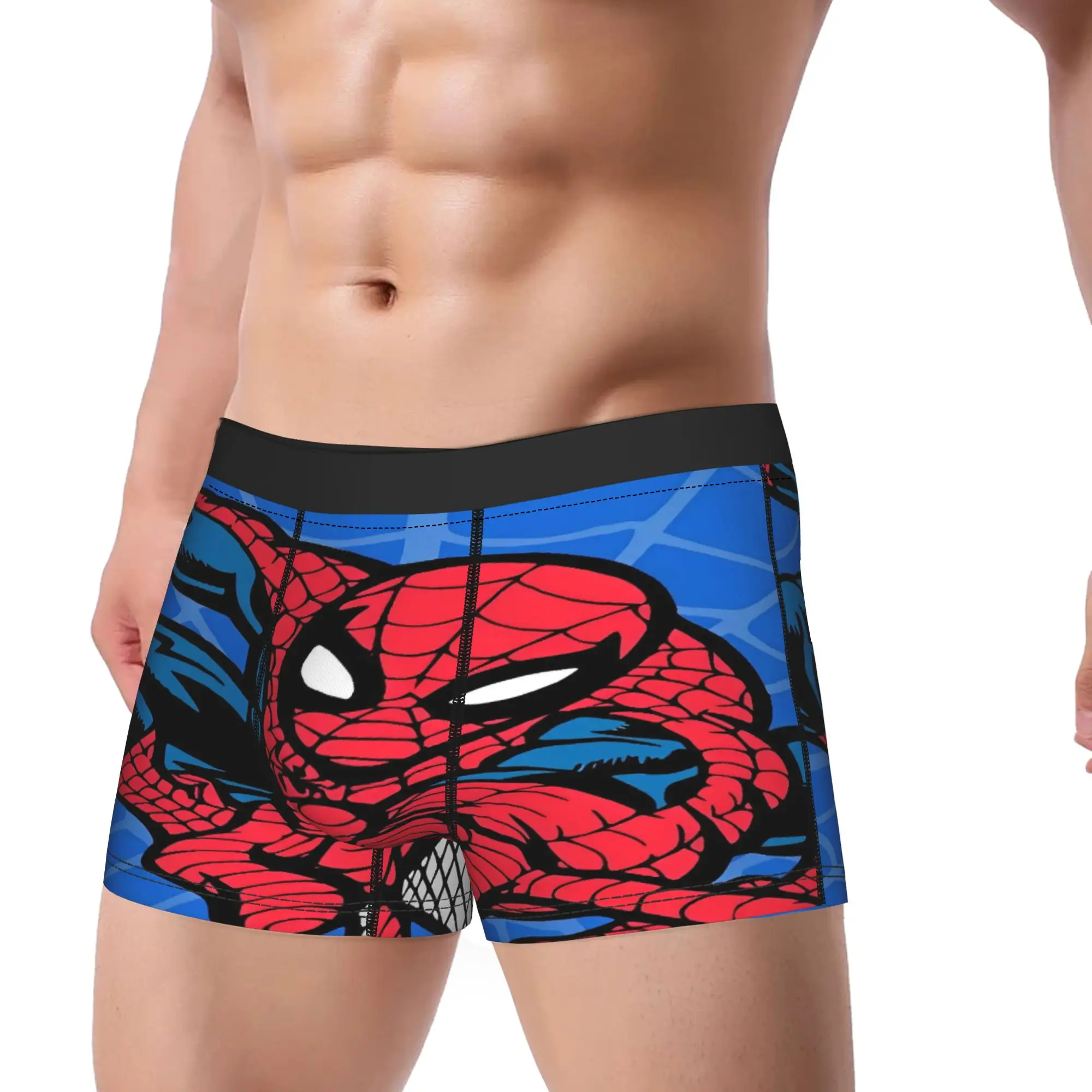 S-Spiders Heroes Shorts Briefs  Underwear Quality Men Comfortable Boxershorts Print Plus Size Panties